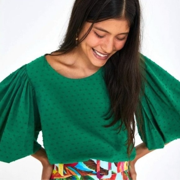 FARM Rio Tops - FARM Rio Green Blouse